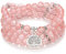 108 Mala Perlen Armband-Mala Perlen Meditation Balance Baum des Lebens Armband-Meditation 108 Mala Stress Angst Relief Halskette (Wassermelonen-Turmalin (Watermelon Tourmaline))