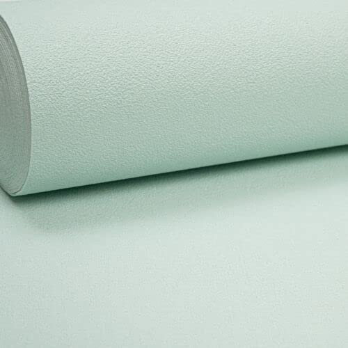 DIY Easy Peel and Stick Green Aqua Textured Cotton Backed Vinyl Wallpaper – Add Timeless Beauty to Walls – Thin and Light Wallpapers, Peelable and Scrubbable, Recommended for long-lasting Use.
