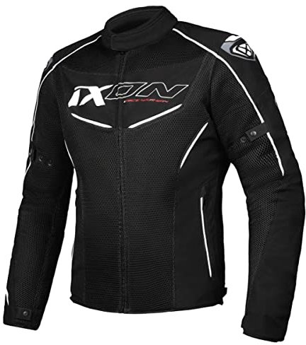 Ixon Jacke (CE) Flicker 3in1, Schwarz Weiß L, Schwarz/Weiß, L Kurz