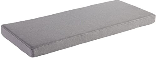 AFEBOO Bankkissen, 2-/3-Sitzer, für drinnen und draußen, Gartenbank, Schaukelsitzkissen, weich, waschbar, rutschfest, für Terrasse, Küche, Esszimmer, Schwingstuhl (Hellgrau, 160 x 50 x 5 cm)