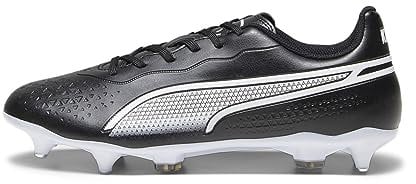 PUMA Unisex King Match Mxsg Soccer Shoe, Black White, 47 EU