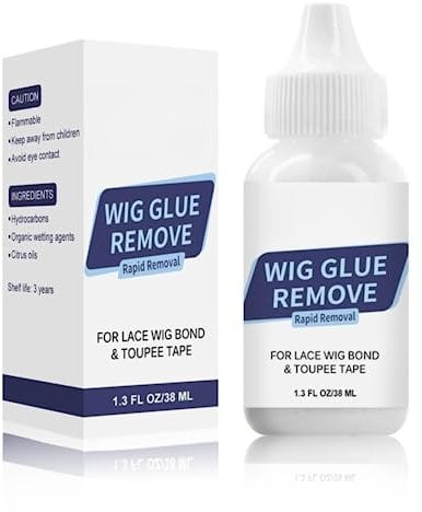 TBeautfave Wig Glue Remover, Tape Extensions Remover Wig Glue Remove Adhesive Remover for Hair Replacement, Lace Front Wig & Poly Hairpieces & Toupee & Cosmetic Hair Systems Bonding Removal