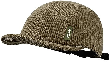 Clakllie Corduroy 5 Panel Baseball Cap Short Brim Trucker Hat Cotton Twill Classic Retro Dad Hat for Men Women, S-dsbh10-brown, Einheitsgr��e