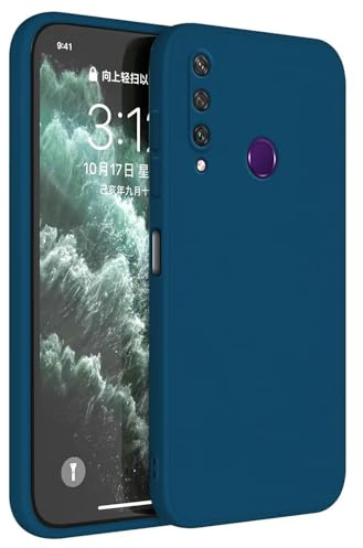 Topme Handyhülle Hülle Fur Huawei Y6p (6.3 Inches) Case Schutzhülle, Hautschutz Aus TPU Silikonhülle - Saphirblau