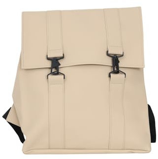 RAINS Unisex Rucksack mit Logo, beige, One size