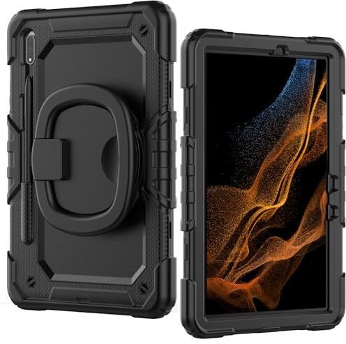 Lobwerk Schutzhülle für Samsung Galaxy Tab Tab S7/S8 T870/X700 11 Zoll Smart Cover Case Etui Hülle Tasche Outdoor Kindersicher