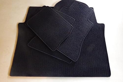 autix Kofferraummatte Fußmatten schwarz robuster original Ripsteppich passend für Mercedes W 124 W124 Limo Coupe C124 C 12411/1984–07/1997