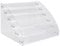 Bezavea Nail Polish Holder - 6 Tier Acrylic Stand, Organizes 60 Bottles
