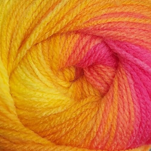 Wendy Wools Giggles Rainbow Double Knitting 100g Ball Multicoloured (WG16)