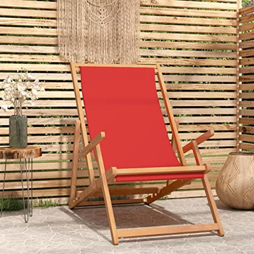 Strandkorb klappbar Massivholz Teak Rot