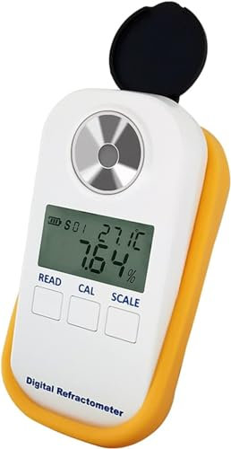 AUDBSK Refractómetro Digital De Mano, Refractómetro Digital LED De Mano, Medidor De Concentración De Calostro De Vaca Lechera, Medidor De Contenido De Proteína
