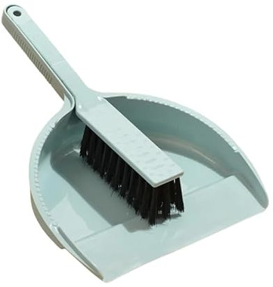Small Handheld DustPan and Brush Set in Light Blue Easy to Use Easy to Store Easy to Clean Essential for any Home, Office etc