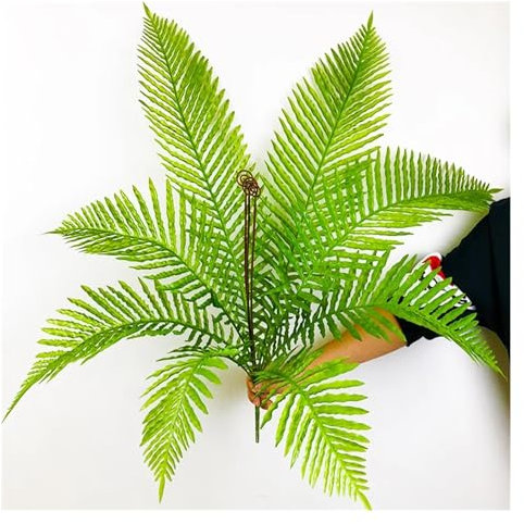 OXGQDTDQ MIUYTRN 80cm 8 Köpfe große Palme Tropische Palmenpflanzen gefälschte persische Blätter Kunststoff Farngras Hängepflanzen for Zuhause Hochzeitsdekoration cuicui(67cm)
