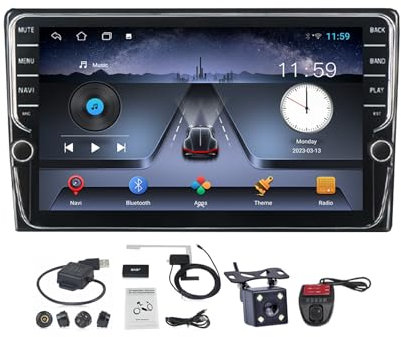 ZGYBDH Android 11 CarPlay Android Auto Pantalla táctil Estéreo para automóvil Compatible con O-pel Vectra 3 C 2002-2008, Pantalla de 9 pulgadas con navegación GPS FM AM SWC BT 5.0 Cámara de respaldo
