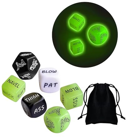 Sex Würfel,Date Night Würfel Glow in The Dark Spiele für Paare Sex Würfel Paar Deutsch Spiel für Paare Erotische Spiele für Pärchen Sex Spielzeug für Die Paare Valentinstagsgeschenke für Sie und Ihn