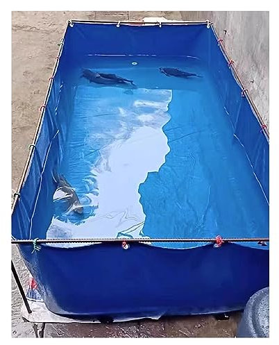 Bassin à poissons portable pliable Grande piscine d'aquaculture pour l'irrigation de jardin et Koifish Bing Canvas Réservoir de stockage d'eau