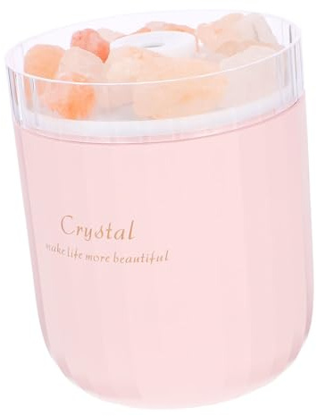 Veemoon Humidificateur Multifonctionnel USB avec Pierre de Sel Capacité Importante Diffuseur Aromathérapie Silencieux pour Chambre et Bureau Recharge Facile