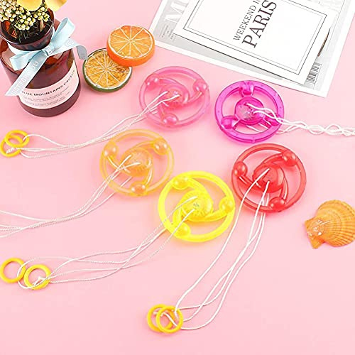 Zunate Blinkendes, Leuchtendes Kreisel-Spielzeug für, Bunt Emittierendes Licht, Schwungrad-Spielzeug für Zuhause, Schule, Kunststoff, 10 Stück (Sortierte Farbe)