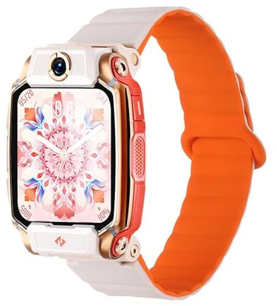 Wigento Magnetisches Silikon Armband für Imoo Watch Phone Series Two Color Design