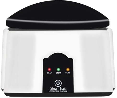 Electric Nail Polish Steam Remover Machine 36 W, Gel Soak Off System With Temperature Control, Compact Nail Steamer For Home Salon Use