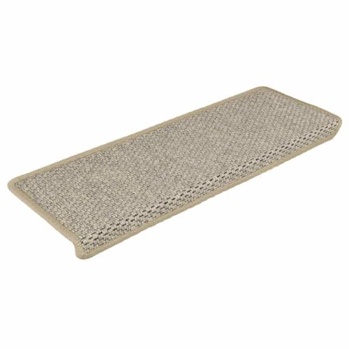 pokgdf Stufenmatten Selbstklebend Sisal-Optik 30 STK. 65x21x4cm Grün, rutschfeste Treppenmatten für sicheren Halt, schalldämpfende und waschbare Matte mit zweiseitigen Klebebändern