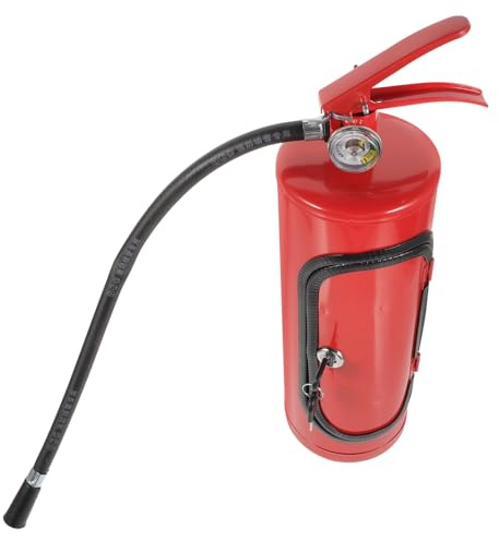 Abaodam Portable Red Metal Fire Extinguisher Wine Bottle Holder with Modern Elegant Design, Creative Wine Storage Box for Home Bar Or Kitchen Decoration