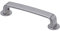 Gedotec Edelstahl Möbelgriff 128 mm Stangengriff für Schranktüren - LORE | Schrankgriff silber-grau matt | Küchen-Griff Metall massiv | 1 Stück - Moderner Bogengriff Kleider-Schrank mit Schrauben