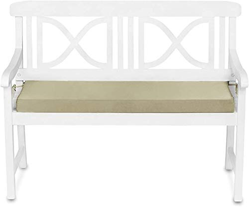 TexDeko® Gartenbank Sitzpolster 100 x 42 x 6cm Outdoor wasserabweisend waschbar Bankkissen Bankpolster Polster (Sand)