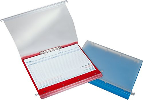 Hängemappe mit 2-Ring-Mechanik und C-Profil (rot)