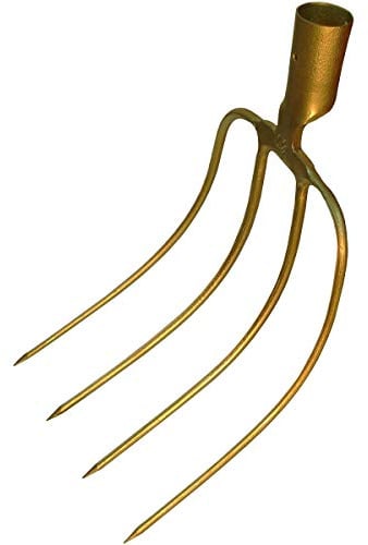Idealspaten 66150000 Dunghacke mit Federdülle, Gold, 40 x 25 x 15 cm