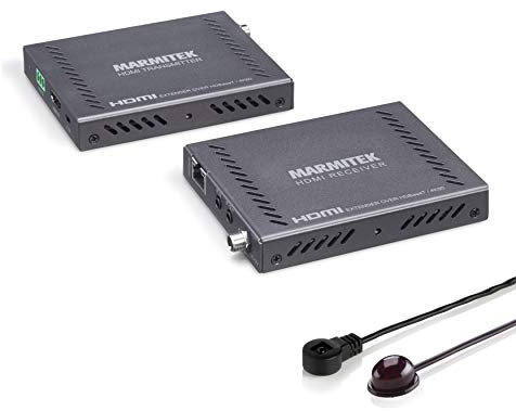 Marmitek HDMI Verlängerung LAN Extender MegaView 141 UHD - über 1 CAT 5e/6 Kabel - 4K Ultra HD - 4K60 - PoC (Power over Cable) - CEC - Infrarot Rückkanal - Schauen Sie Ihren UH, Anthrazit