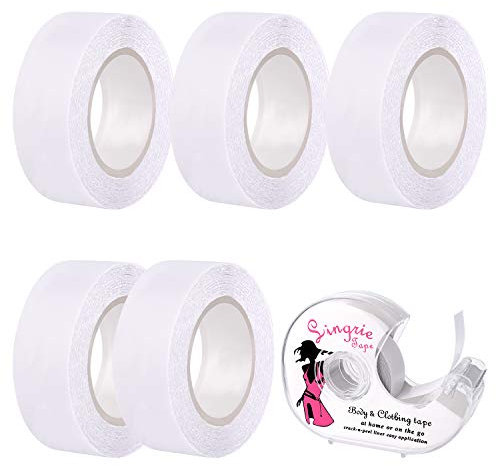 TUPARKA 6 Rolls Doppelseitiges Klebeband für Den Körper Brusttape Klebe-BH Fashion Tape Push-up-Tapes