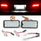 GZYF LED Car Exterior License Plate Tag Lights Rear Car Number Plate Frame Lamps Waterproof Rainproof for 2007-2016