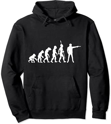 Sportschützen Pistole Schießsport Evolution Lustig Sport Pullover Hoodie