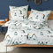 Janine Design Feinbiber Bettwäsche Davos 65103 eisblau 1 Bettbezug 155 x 220 cm + 1 Kissenbezug 80 x 80 cm