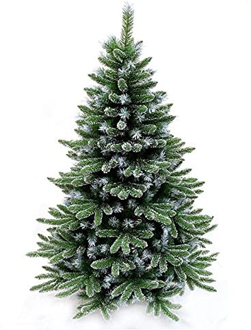 GCSQF Tannenbaum Christbaum DIY Dekoration Weihnachtsbaum Künstlicher Reißverschluss Tanne Beflockter Schnee Auto Spread Verzierte Bäume Im Indoor-Weihnachtsbaum GCSQF210818(Size:5Ft(150CM))
