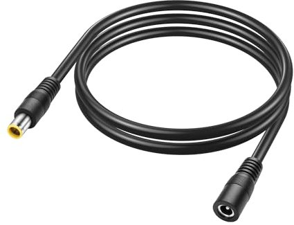 PNGKNYOCN Cable de extensión DC 8 mm a DC 5,5 x 2,1 mm, 14awg DC 7909 Macho a DC 5,5 x 2,1 Cable de Conector de Adaptador Femenino para generadores solares portátiles de centrales eléctricas (1m/3ft)