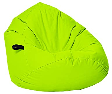 Momiralland Sitzsack Tropfenform Kastanie - für Kinder & Erwachsene – Indoor wie Outdoor da er Wasserfest ist– füllung EPS Perlen. (Kiwi, XL - Durchmesser 77 cm für Kinder)