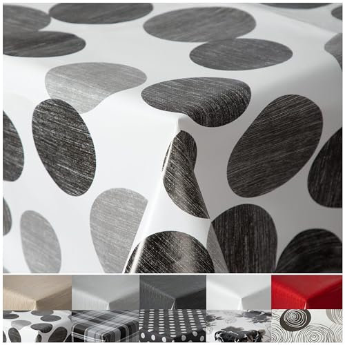Wachstuchtischdecke Tischdecke abwaschbar PVC Plastik-Tischdecken RUND OVAL ECKIG Rechteckig Outdoor Wachs Gartentischdecke (Balls, Eckig 130x260cm)