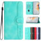 FMPCUON for iPhone 11 Pro Max Wallet Case,Vintage PU Leather Book Case with Screen Protector and Card Holder Kickstand Phone Cases,Light blue