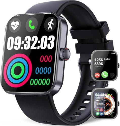 YYKY Smartwatch,2-Zoll-Bluetooth-Anrufuhr, Aktivitätsarmband mit mehr als 150 Sportmodi
