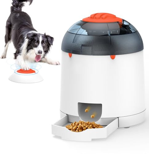 Potaroma Jouet Puzzle pour Chien, entraînement interactif du QI, Distributeur de friandises électronique, télécommande pour Toutes Les Races, capacité de 280 ML