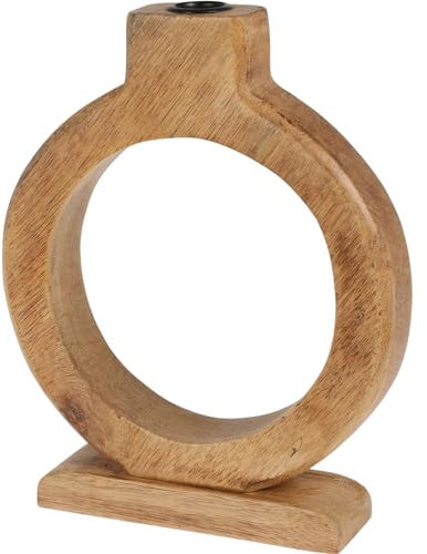 Home & Styling Kerzenständer aus Mangoholz, 16 x 21 cm