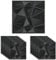 15Pcs Decorative 3D Wall Panels,30x30cm Wall Panelling Diamond Design Wall Tiles PVC Wall Panels Home Decor for Living Room,Bedroom,Bathroom (Black)
