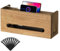 KIRIGEN Holzkabelbox - Natürlicher Paulownia-Holz Kabelorganisator, Pflanzenöl-Finish, Sichere und Elegante Kabelmanagement-Lösung braun