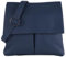 modamoda de T63LEDER Damen Leder Umhängetasche Schultertasche handmade in Italy, Farbe:Saphirblau