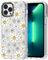 MOSNOVO Case for iPhone 13 Pro Max, [Buffertech 6.6ft Military-Grade Drop Protection] [Anti Peel Off Tech] Clear TPU Bumper Phone Case Cover Design - Happy Daisy Blooms
