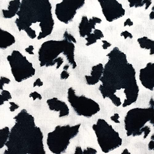 MAGAM-Stoffe Deko Baumwollstoff aus Frankreich OEKO-TEX Meterware ab 50cm (Kuh-Flecken | 120g/160cm)