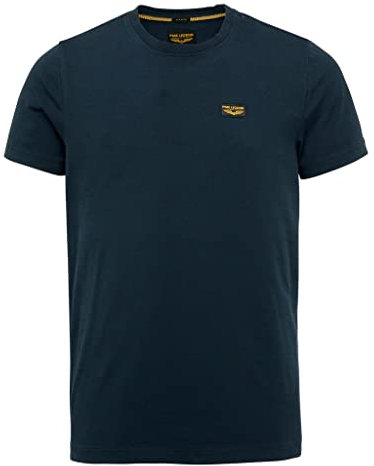 PME Legend Herren Rundhals T-Shirt Cold DYE Regular Fit Schwarz Weiss Grün Blau, Größe:4XL, Farbe:Sky Captain 5073