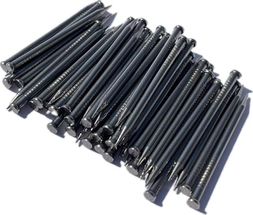 TECK Stahlnägel, 2,0 mm x 25 mm, Flachkopf, 100 Stück, blank | extra stark für Mauerwerk, Beton und Ziegel